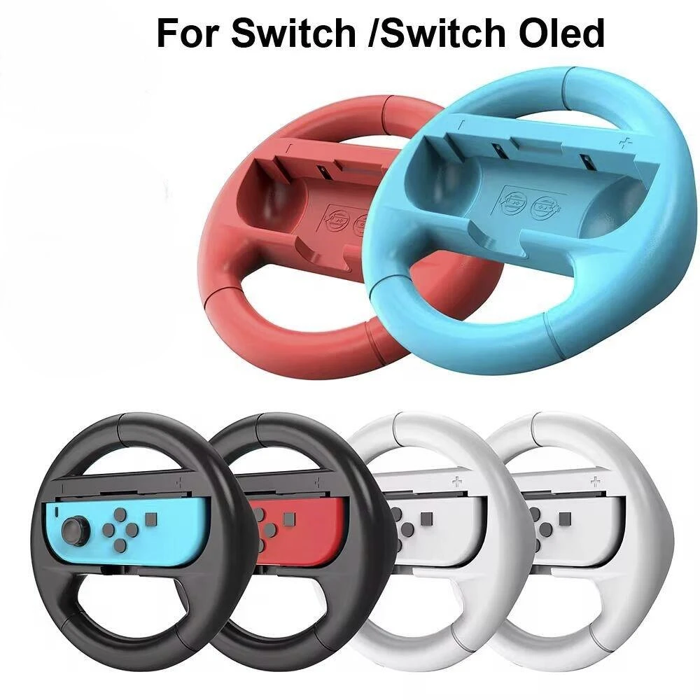 2pcs/Set Racing Game Switch Oled SL & SR Racing Steering Wheel Joypad Grip Switc