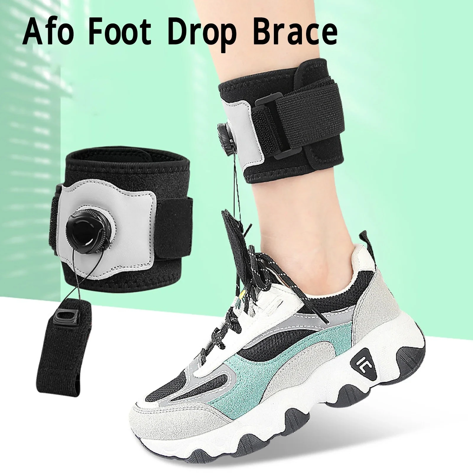 Foot Drop Brace Knob Adjustable Left Right Foot Lifting Up Foot Drop Support for