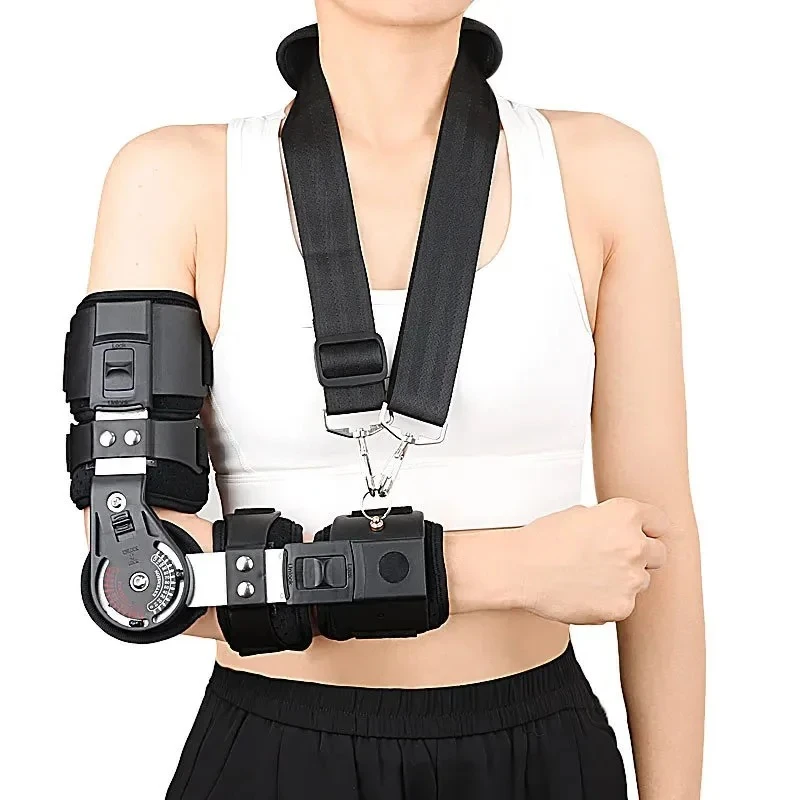 Adjustable Elbow Brace Fixation Sling Orthosis Protector Recovery Support for Ri