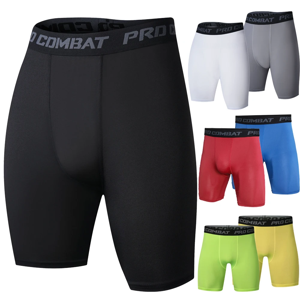 Men Sports Leggings Fitness Elastic Compression Tights Student Boy Running Train