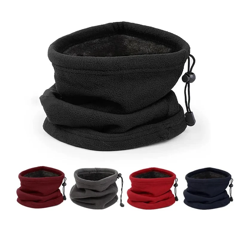 Winter warm fleece scarf outdoor riding mask thickened fleece scarf cover mounta