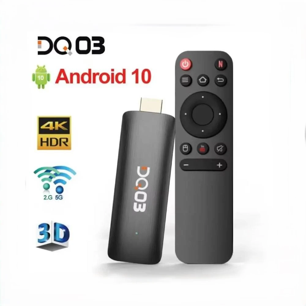 Mini TV Stick Android 10 QuadCore ARM Cortex A53 2G16G Support 4K@60fps HDR10+ 2