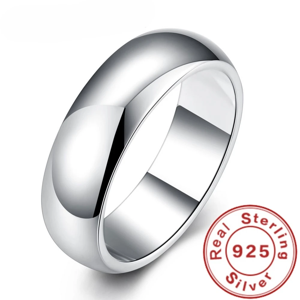 High Quality Party Jewelry for Women Fashion Simple Smooth Round Ring Party Jewe