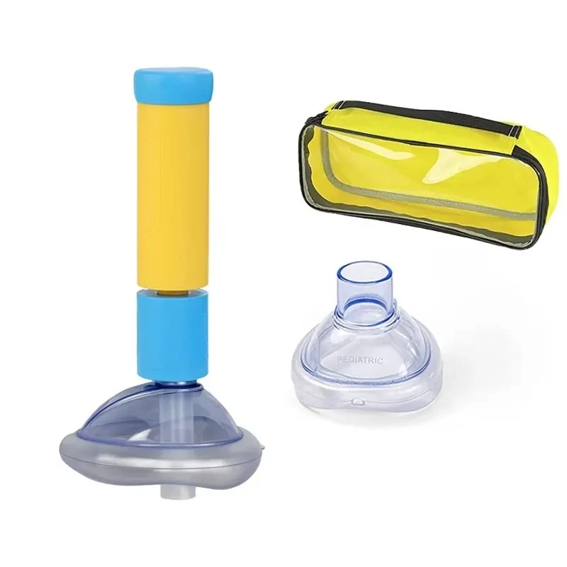 First Aid Kit Choking Respiratory Anti Asphyxia Face Mask CPR Artificial Emergen