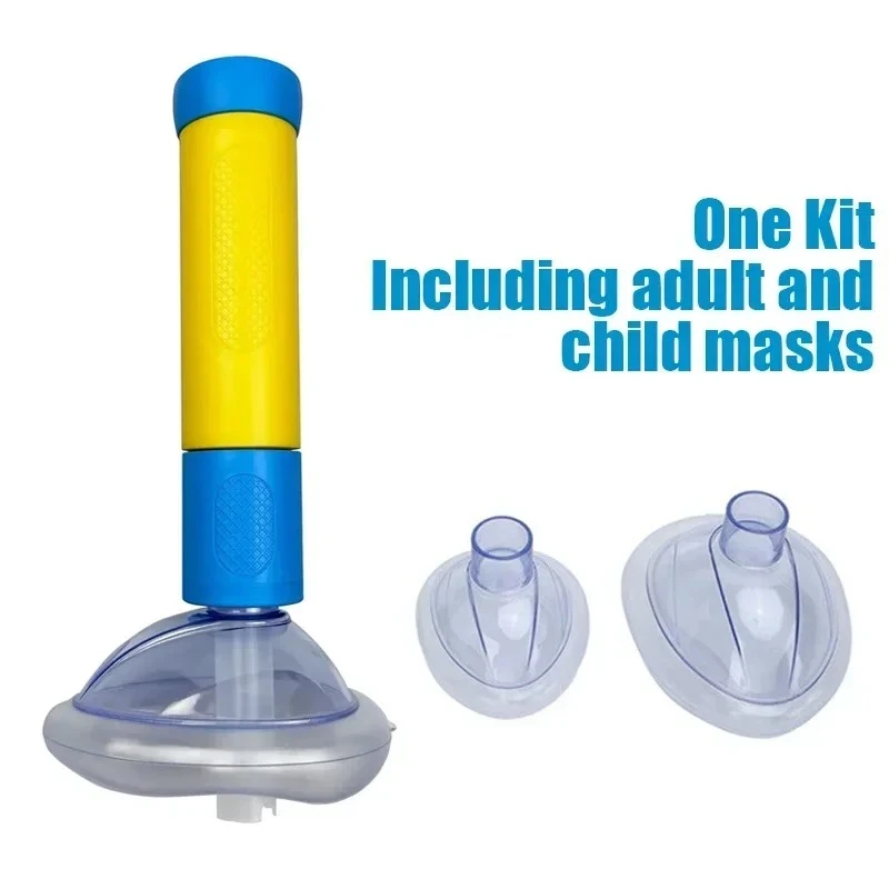 Portable Anti-Suffocation Rescue Mask Non Resuscitation Device First Aid Suction