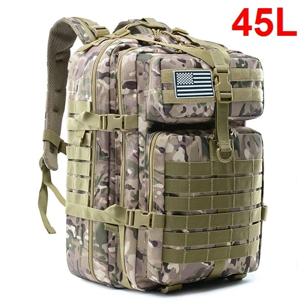 30/45L Man Tactical Backpacks Hking Traveling Bags Survival Outdoor 3P Assault P