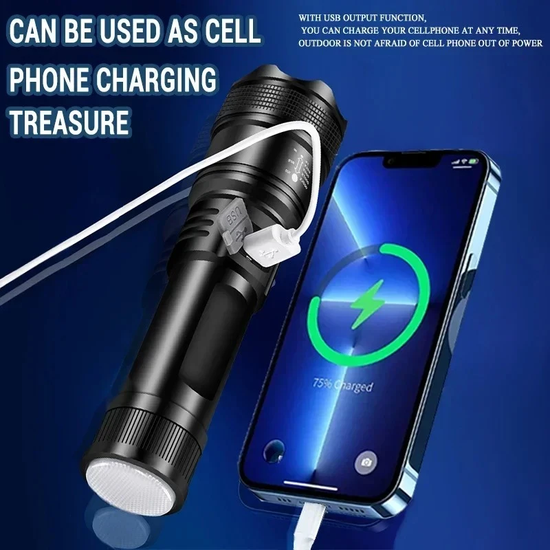 Powerful P70 Led Flashlights 5000LM Ultra Bright Tactical Light Emergency Spotli