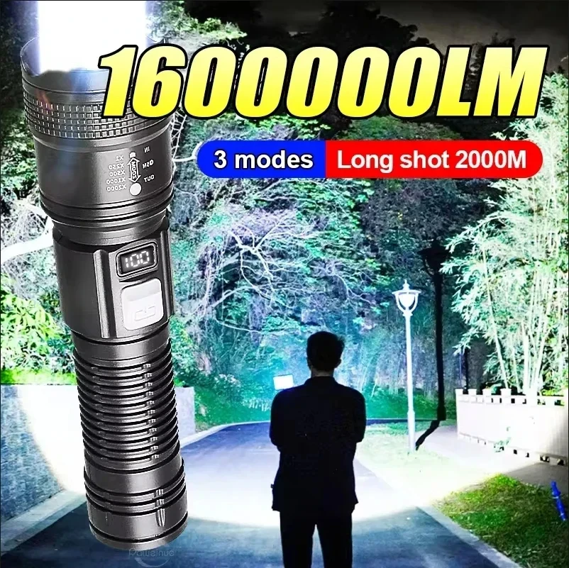 High Strong Power Led Flashlights Tactical Flash Light Torch Ultra Bright Lamp U