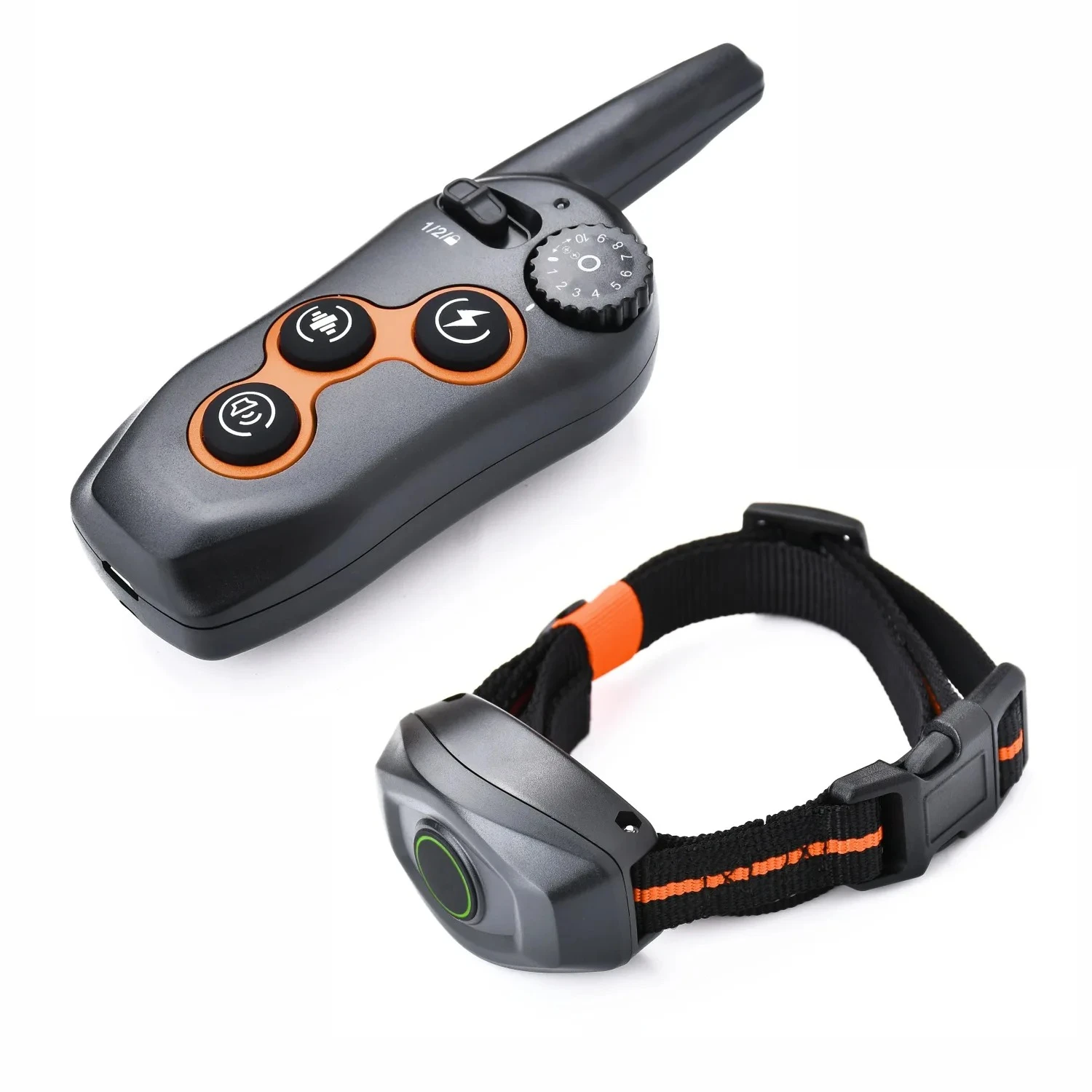 Rechargeable Electric Shock Collar IPX7 Waterproof Dog Training Collar with Remo