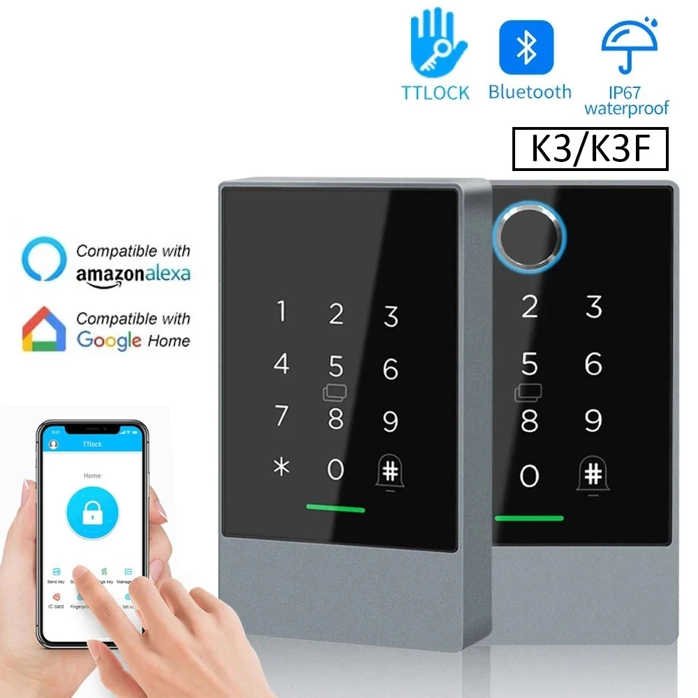 TTLOCK K3/K3F Fingerprint Access Control Door System Opener for Intercom Nfc Blu