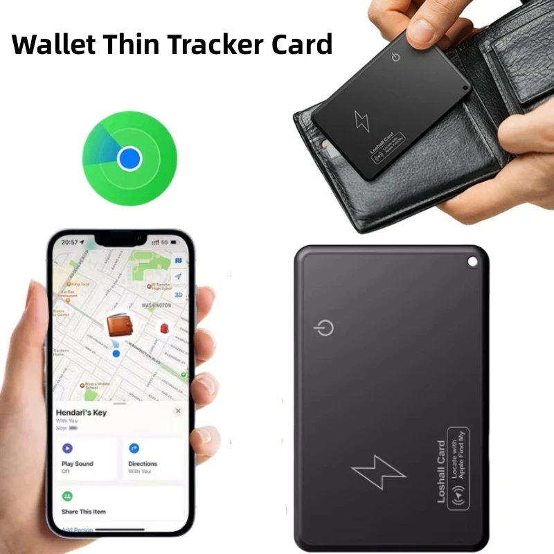 New Wireless Charging Tracking Location Wallet Tracker Card Waterproof GPS Locat