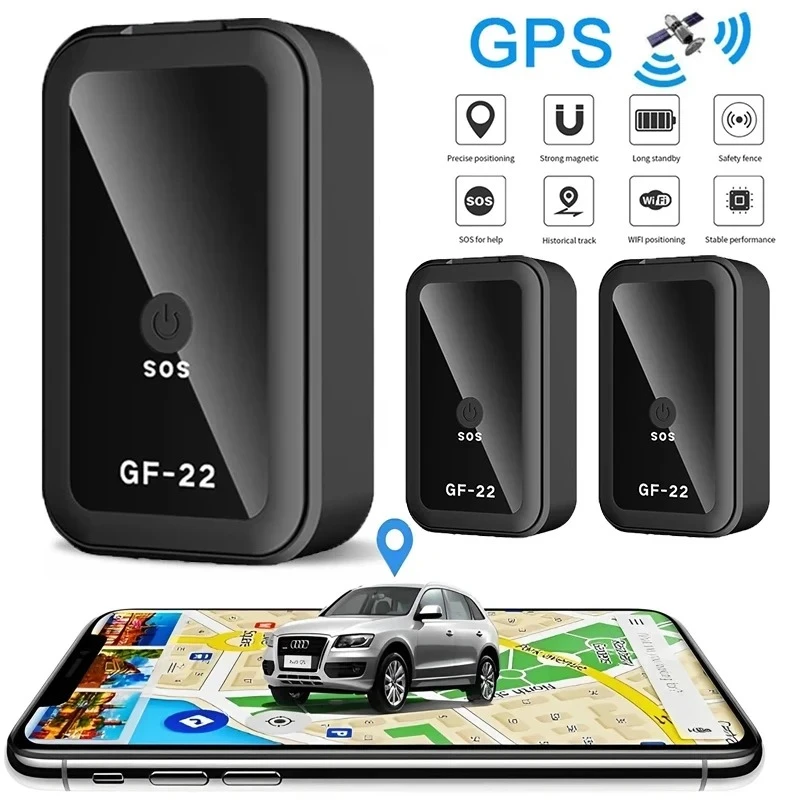 GF-22 Car Tracker Device Strong Magnetic Automatic Alarm Motorcycle Car Mini GPS
