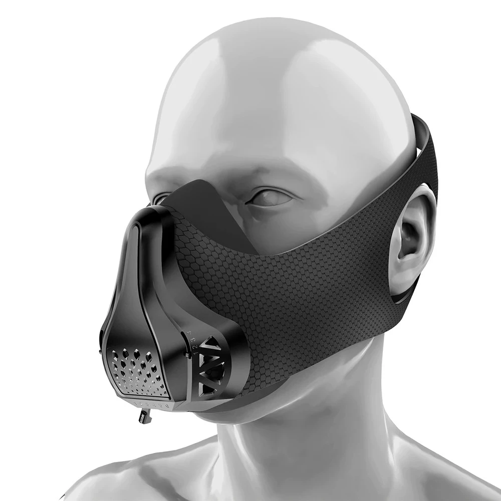 Workout Running Gym Mask Adjustable 48 Breathing Levels Air Resistance Sports Ma