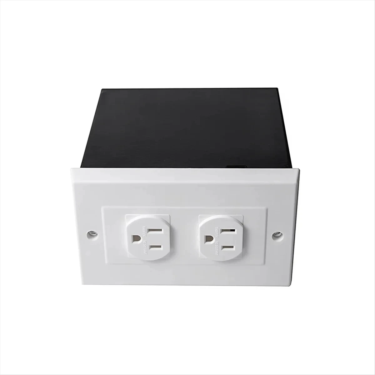 ABAB Imitation Double US Plug Wall Safe Hidden Security Stash Box for Jewelry, V