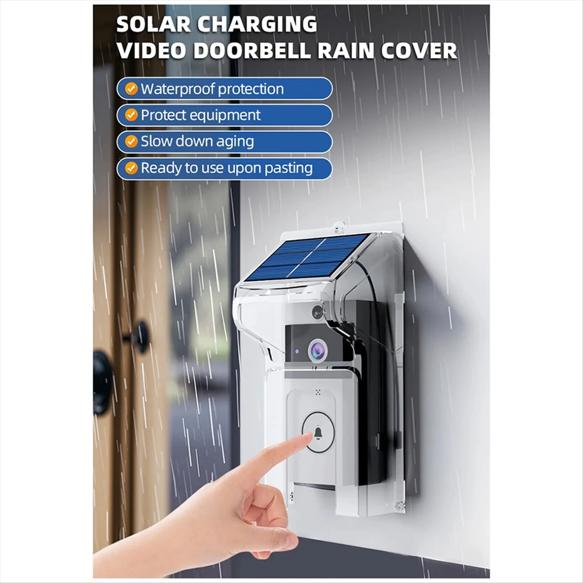 WIFIvisual Doorbell Camera Wireless Solar Charging Waterproof Night Vision Smart