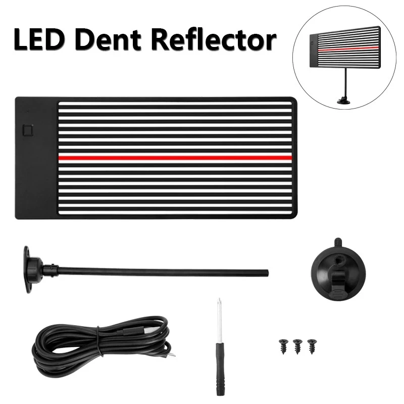 LED Light Line Wire Board Car Dent Removal Tool LED Reflector Board Reflection Board Hand Tools Auto Repair Tool Car Accessories