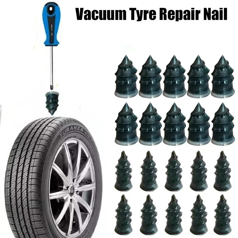 Vacuum Tyre Repair Set Nail Kit for Wheels Car Motorcycle Scooter Rubber Tubeless Tire Repair Tool Glue Free Repair Tire Nail