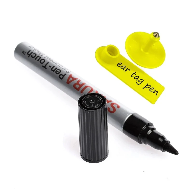animals ear mark pen for Pigs cattle and sheep,dedicated ear tag number Permanent non-deformation marker pen to oily pen
