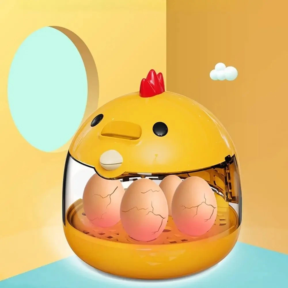 Mini Egg Incubator Light Transparent Window Automatic Temperature Humidity Control 5 Eggs Poultry Hatching Machine For Home