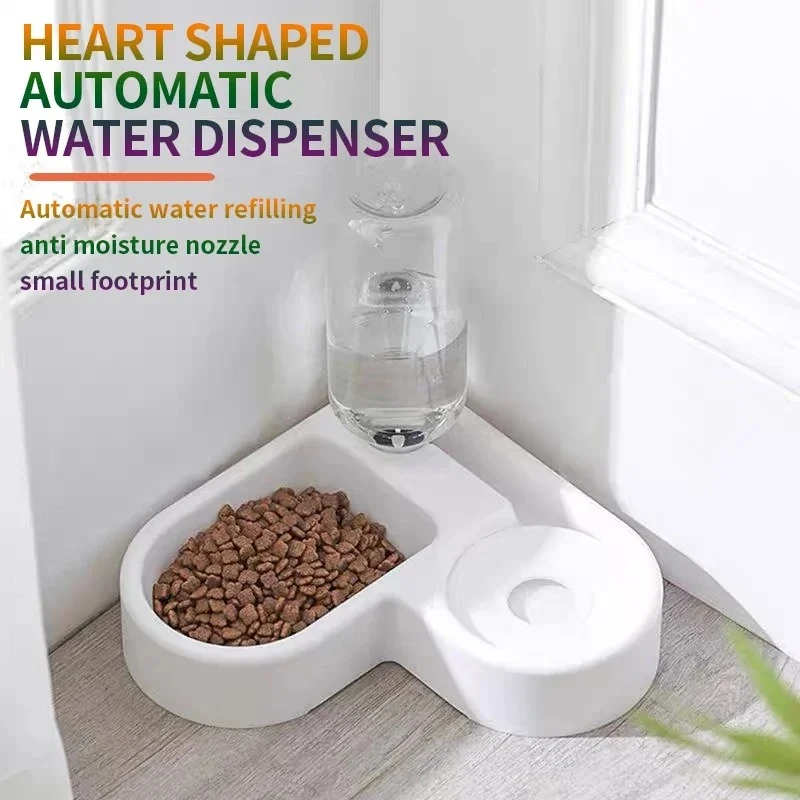 Caring Pet Bowl, Cat Bowl And Dog Bowl Dual-Use, Multifunctional Drinking Water Feeding, Pet Automatic Drinking Bowl