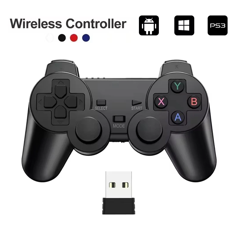 2.4Ghz Wireless Gamepad For PS3/ TV Box/ Android Phone PC Game Controller Joystick Controle For PS3 Accessories