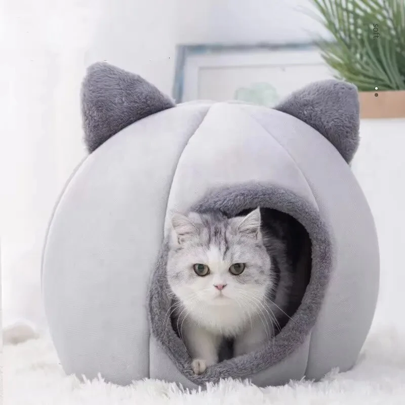 2024NEWCat House Cat Bed Pet Bed Soft Whole Washable Winter Pet Cushion Pet Cushion Cat Dog Rabbit Bed