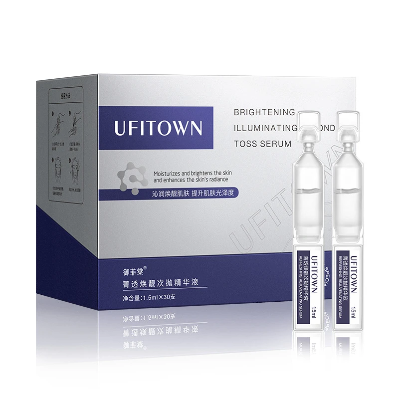 Arbutin Niacinamide Whitening Face Serum Remove Dark Spots Melanin Brighten Shrink Pores Moisturizing Fade Fine Lines 30Pcs/set