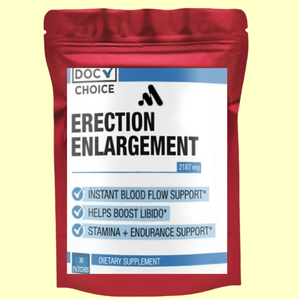 Performance Enlargement for Men Transdermal Patches, enlarger, Bigger, longer, growth, thicker 30 Patches