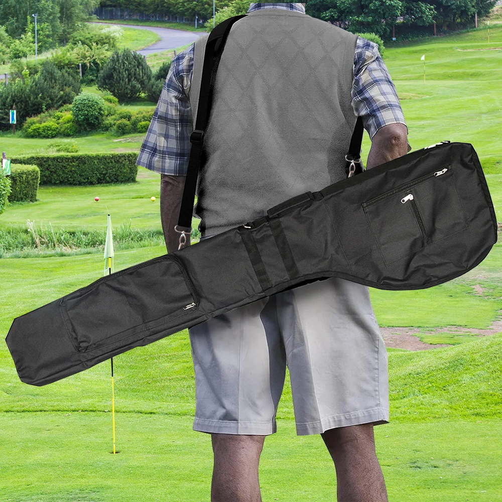 Foldable Golf Sunday Bag - Lightweight Mini Golf Club Bag for Training & Travel, Portable Practice Carry Case