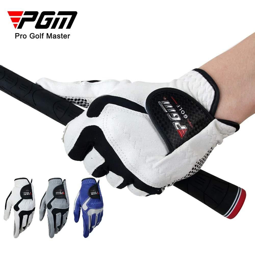 Professional Golf Gloves for Men, Microfiber Cloth Fabric, Breathable, Non-Slip, Training, Club, Swing, Putting