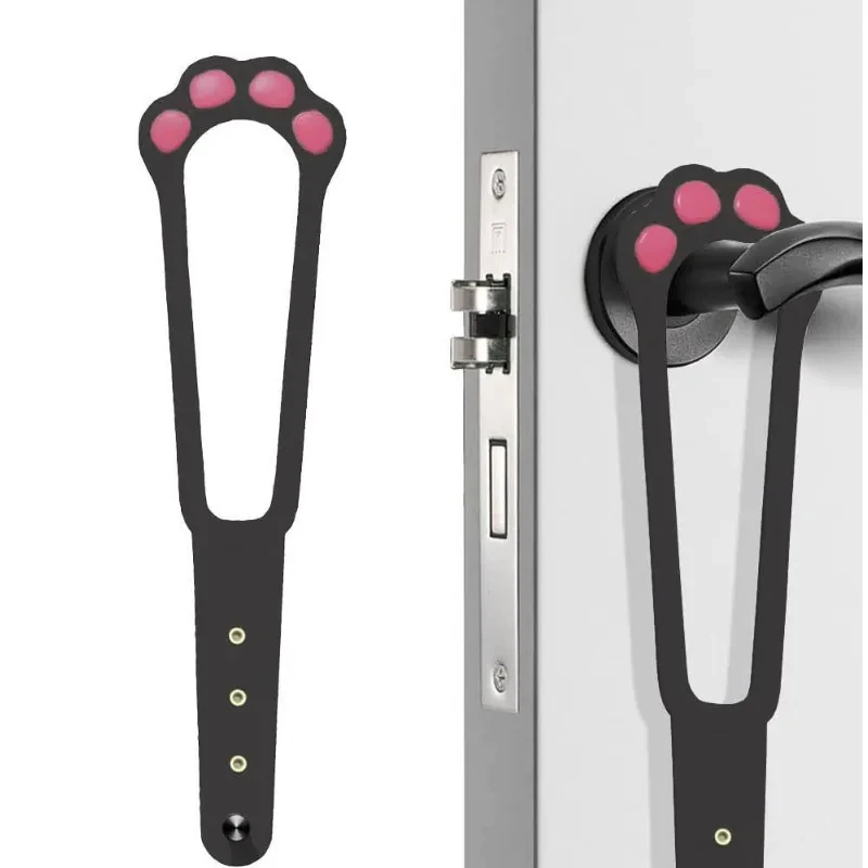 Pet Cat Door Holder Latch Prevents Dogs From Entering Plastic Adjustable Elastic Gate Lock Flex Latch Strap Keep Dog Out