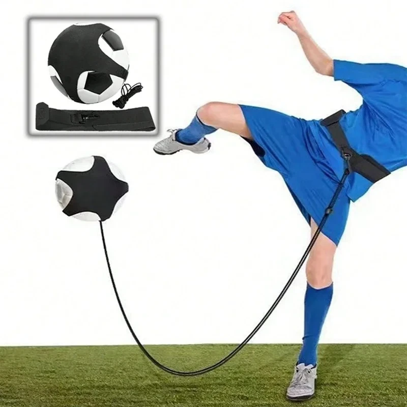 Kids Soccer Trainer - Adjustable Football Circling Kick Solo Practice Equipment for Children, Youth Football Training Gear