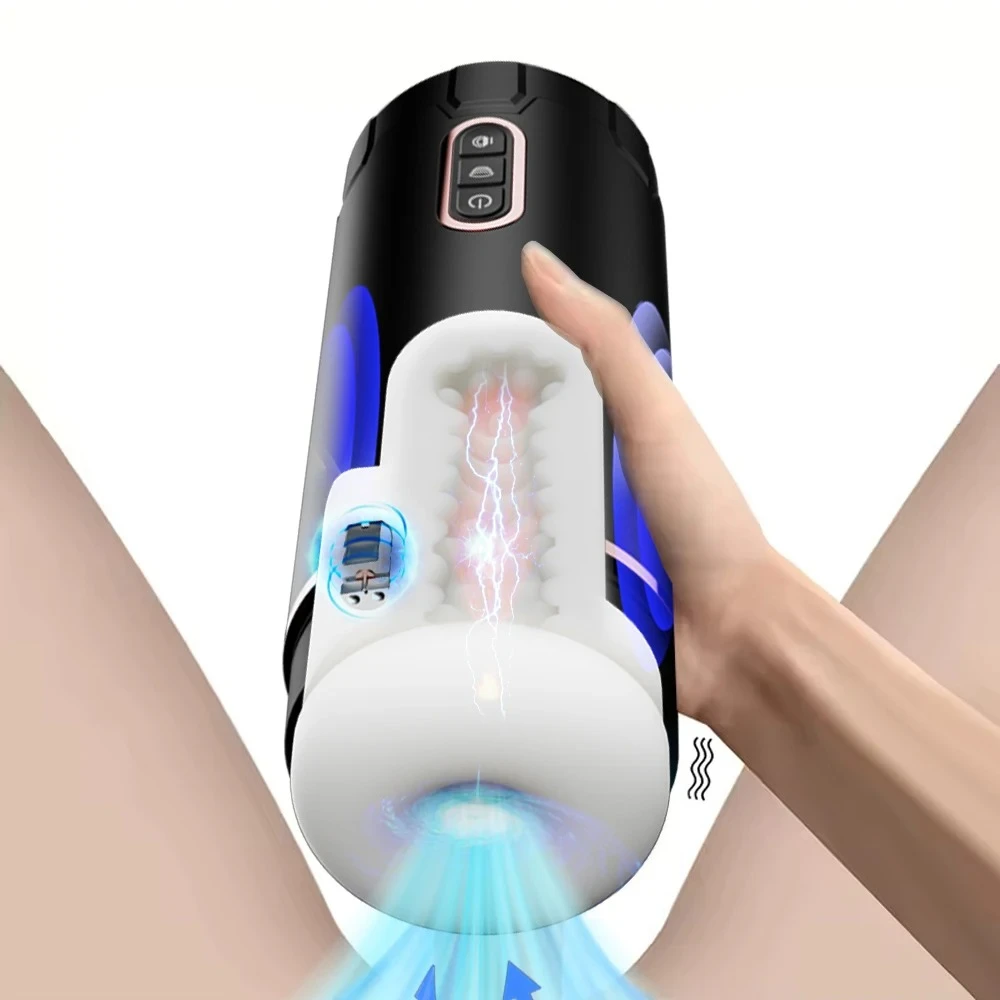 Sex Toy Automatic Sucking Male Masturbator Cup Vibration Blowjob Machine Heating Masturbation Adult for Men Masturbate Supplies