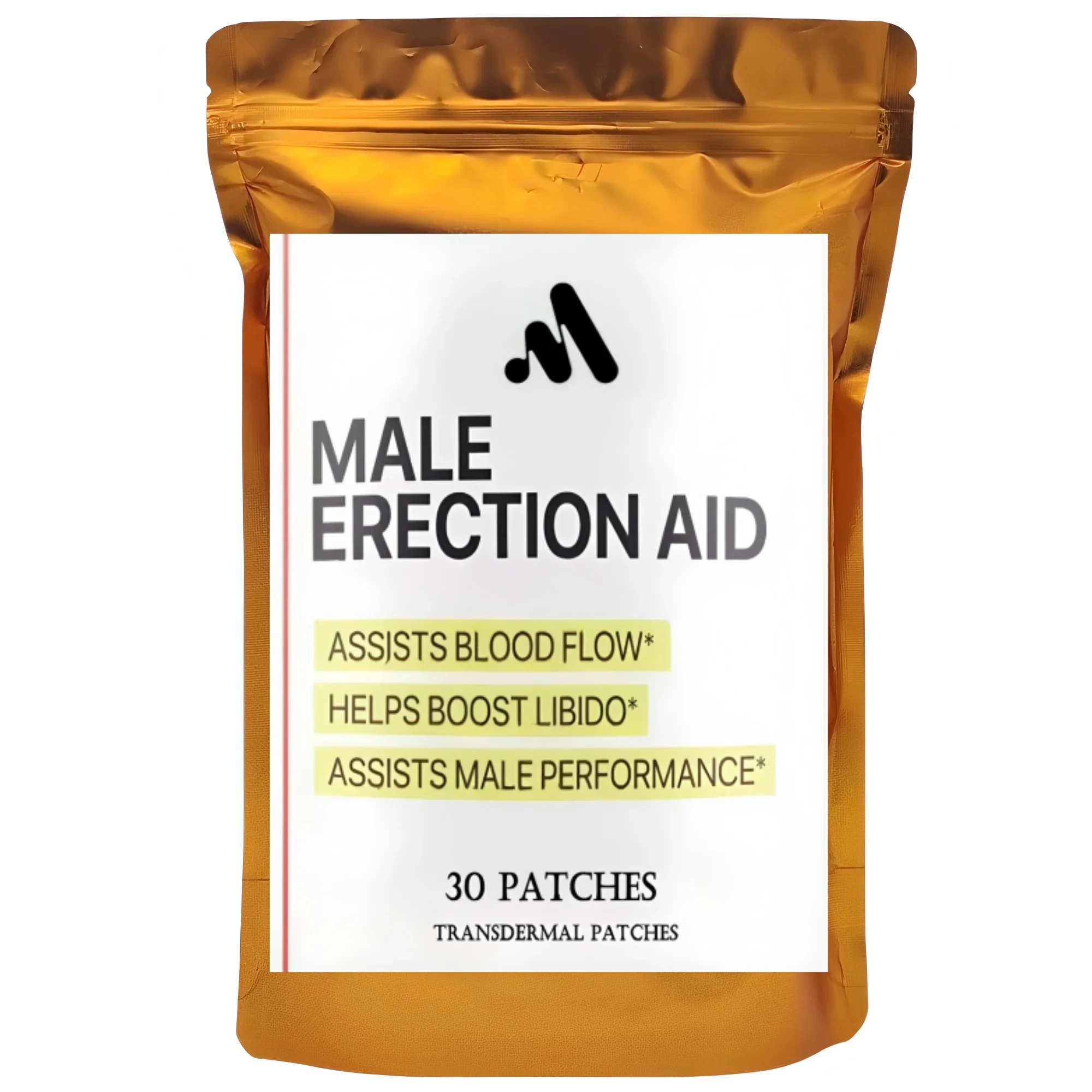 30 Patches Male Performance Aid Enhancement Patch -Drive and Stamina High Potency Booster Transdermal Patches