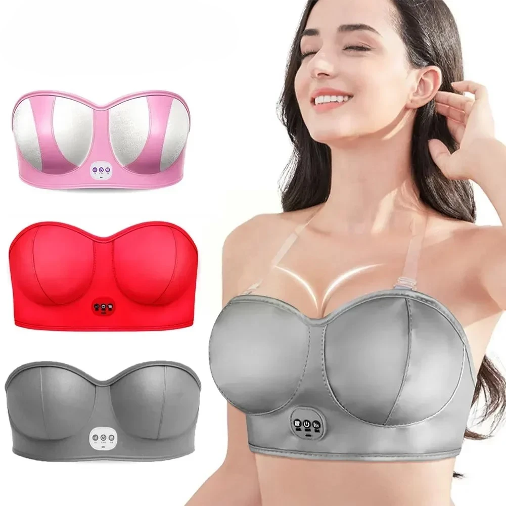 Breast Massage Bra Vibration Chest Massager Breast Enhancement Instrument Bigger Chest Massage Breast Enlargement