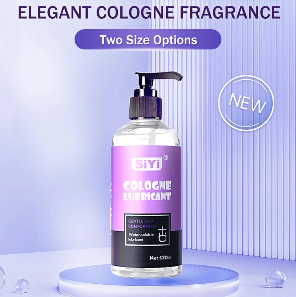 120ml/300ml Water-Based Lubricant for Couples, Long-Lasting Cologne Scent Pump Bottle, Non-Sticky, Skin-Friendly Intimate Lube