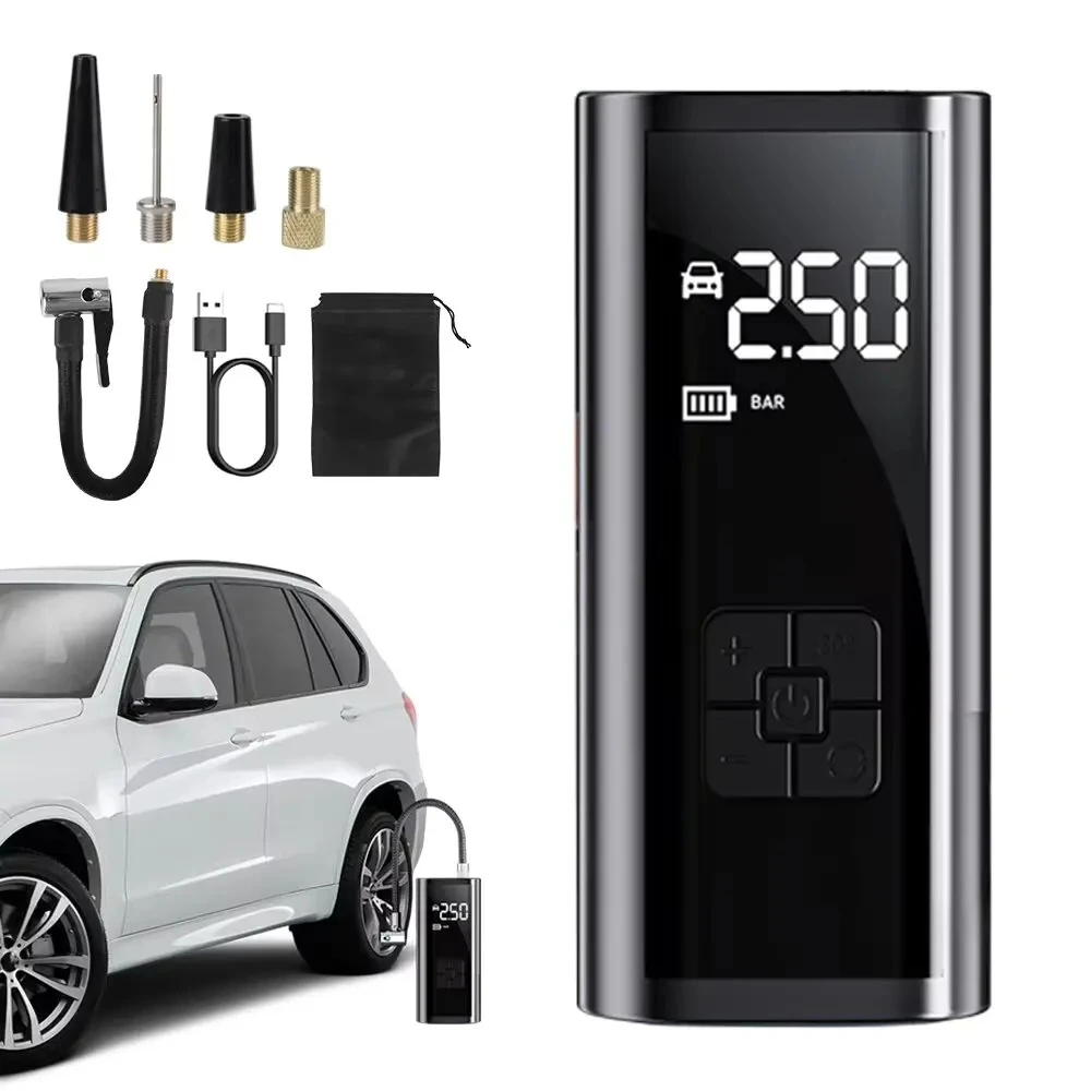 Portable Car Tire Inflator Fast Air Compressor with Accurate Pressure - for Motorcycle/Bicycle/Ball Quick Inflation Pump new