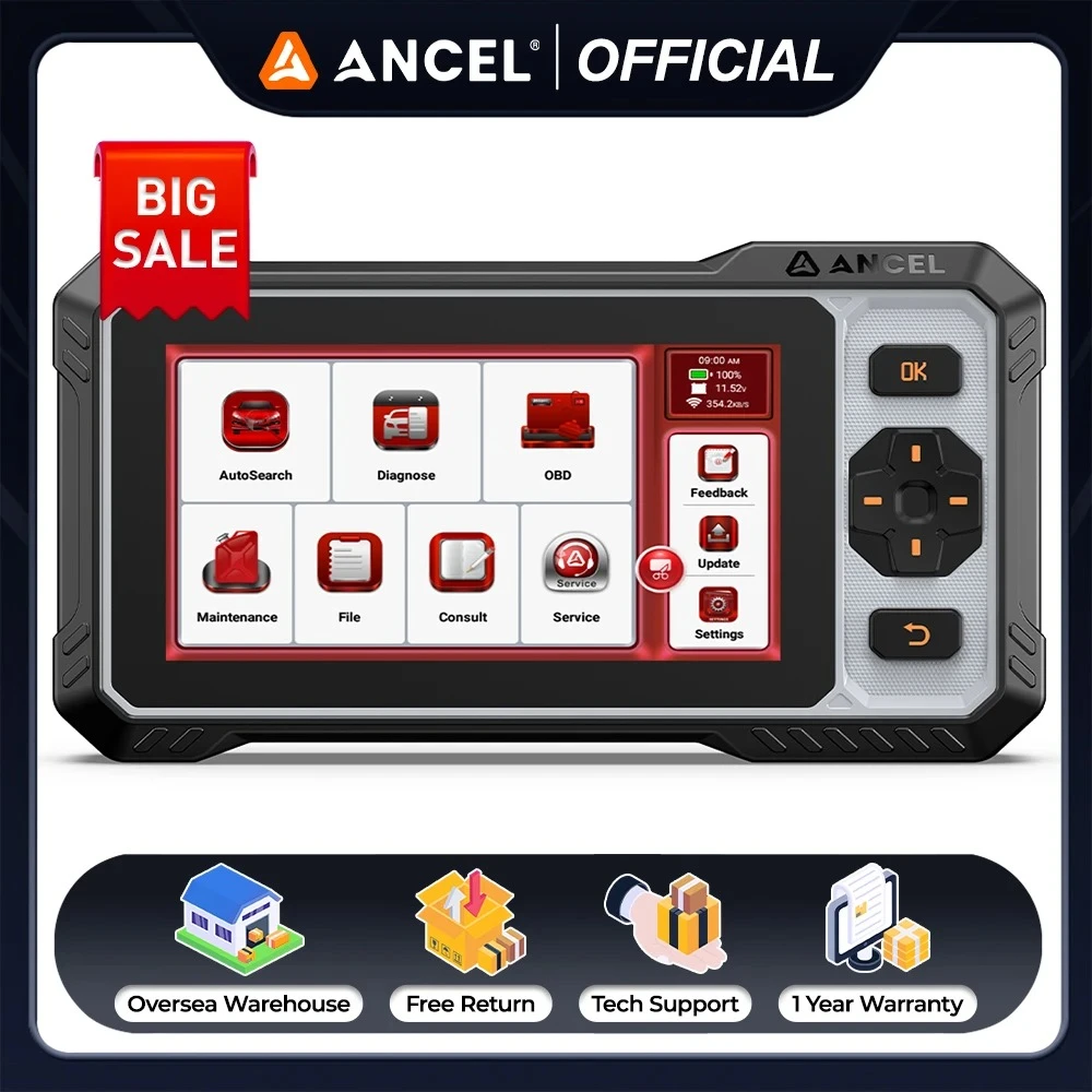 ANCEL FX6100 OBD2 Car Scanner All System Diagnostic DPF Regen ABS EPB SAS Oil Airbag 15 Reset Active Tester OBD Auto Scan Tool