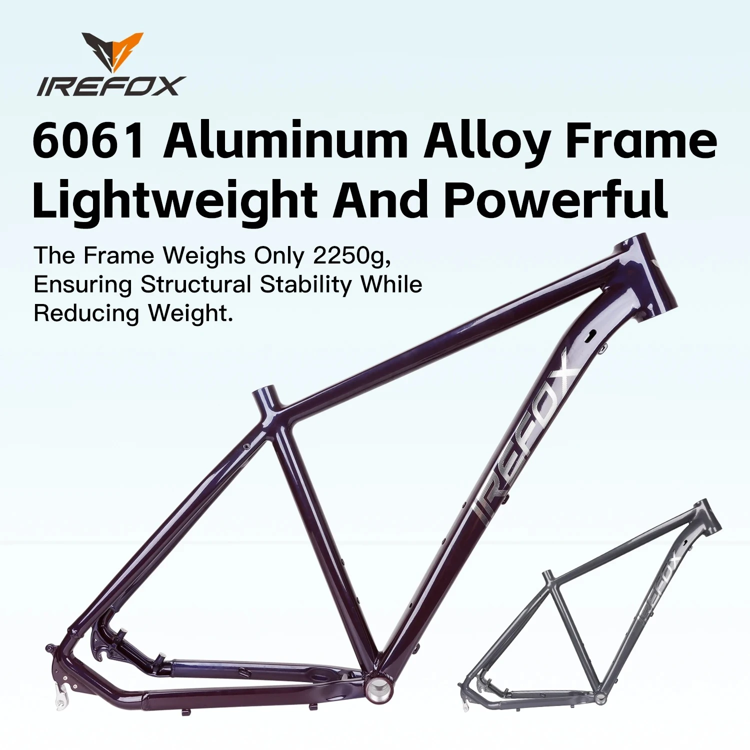 IREFOX XC Frame 29inch MTB Hardtail Frame 135x10mm QR 17inch 19inch Mountain Bike Disc Brake 6061 Aluminum Alloy Bicycle Frame