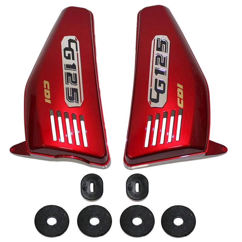 Motorcycle Plastic Body Covers of Battery Tool Side Panels for Honda Lifan Dayang Loncin CG125 CDI125 Right Left With Rubbers