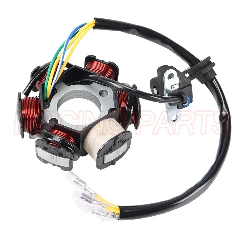 6 Poles 5 Wires Half-wave Ignition Magneto Stator For Gy6 50cc 70cc 90cc 110cc 125cc ATV Quad Pocket Bike