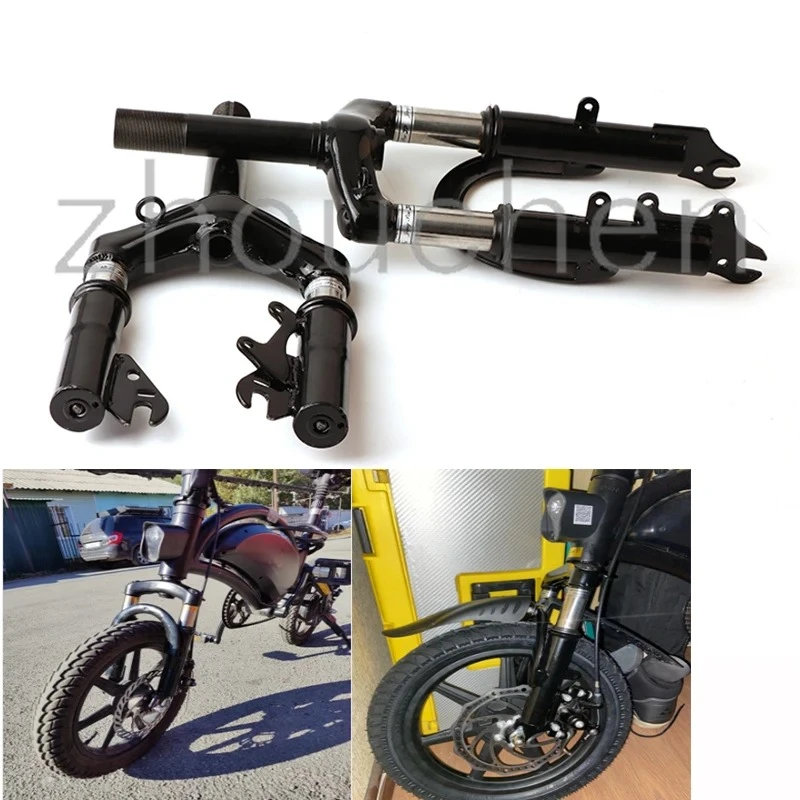 Front Suspension Fork Front Fork For Brake Disc Alloy Steel Holder motorcycle MTB Bicycle Electric Scooter Front Tube Shock