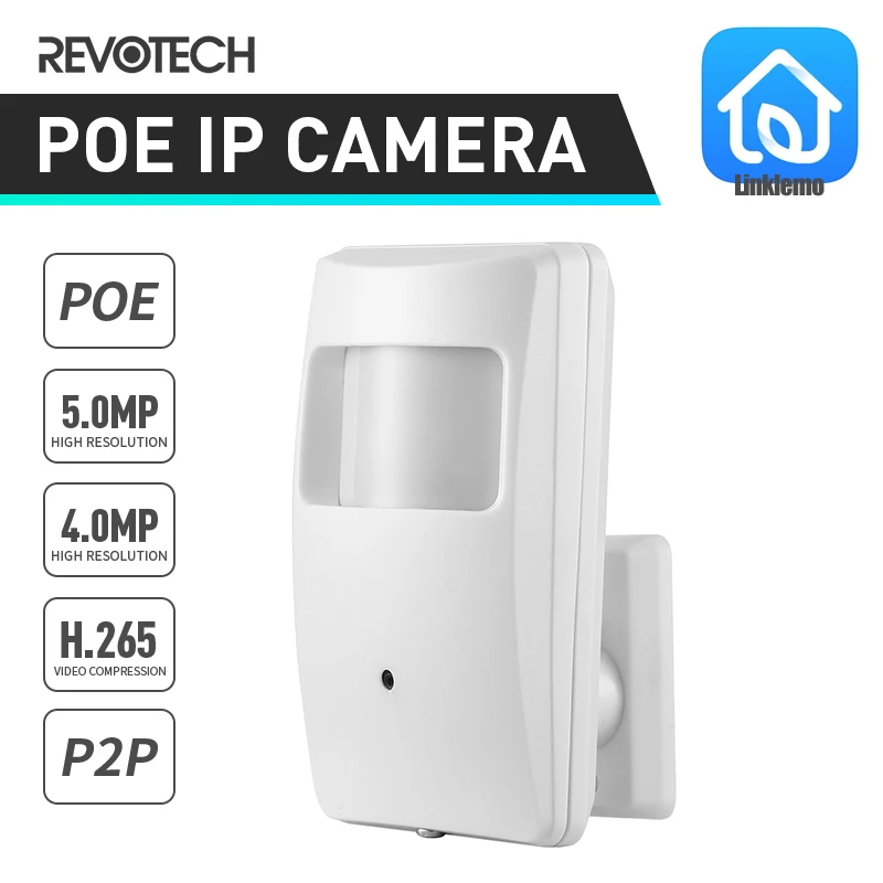 Mini 940nm PIR IP Camera POE 5MP 4MP Night Vision Indoor 18 IR LED Onvif H.265 Security System Video Surveillance Cam