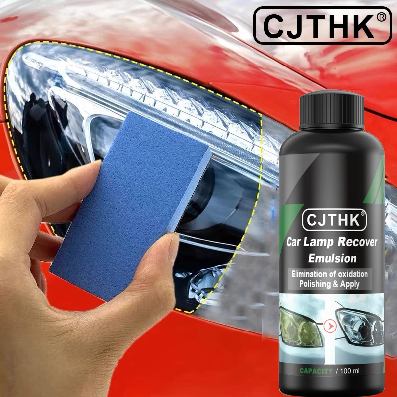 Car Headlight Restoration Polishing Kits Headlamp Scratch Remover Repair Cleaning Paste Remove Oxidation Headlight Polish Liquid