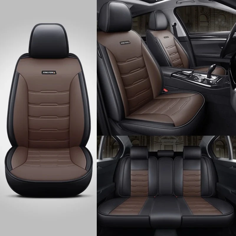 5-seater luxury PU leather car seat cover Soft, comfortable, non-slip, durable, waterproof, four seasons