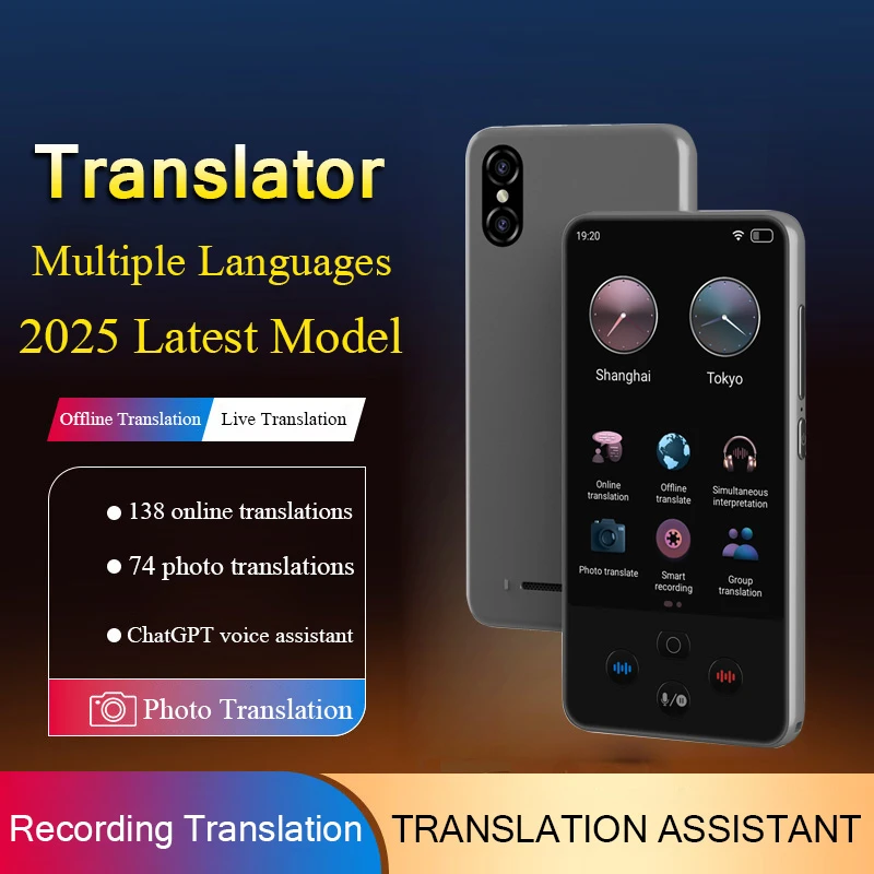 Language Translator Device Support 138 traductor de idiomas en tiempo real Translation AI Translator with ChatGPT Translator