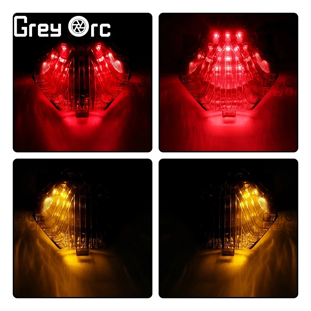 LED Tail Light For Yamaha Mt07 Fz07 2014-2017 Mt25 Mt03 Yzf R3 R25 2014-2021 18 19 Integrated Turn Signal Brake Lamp Taillight