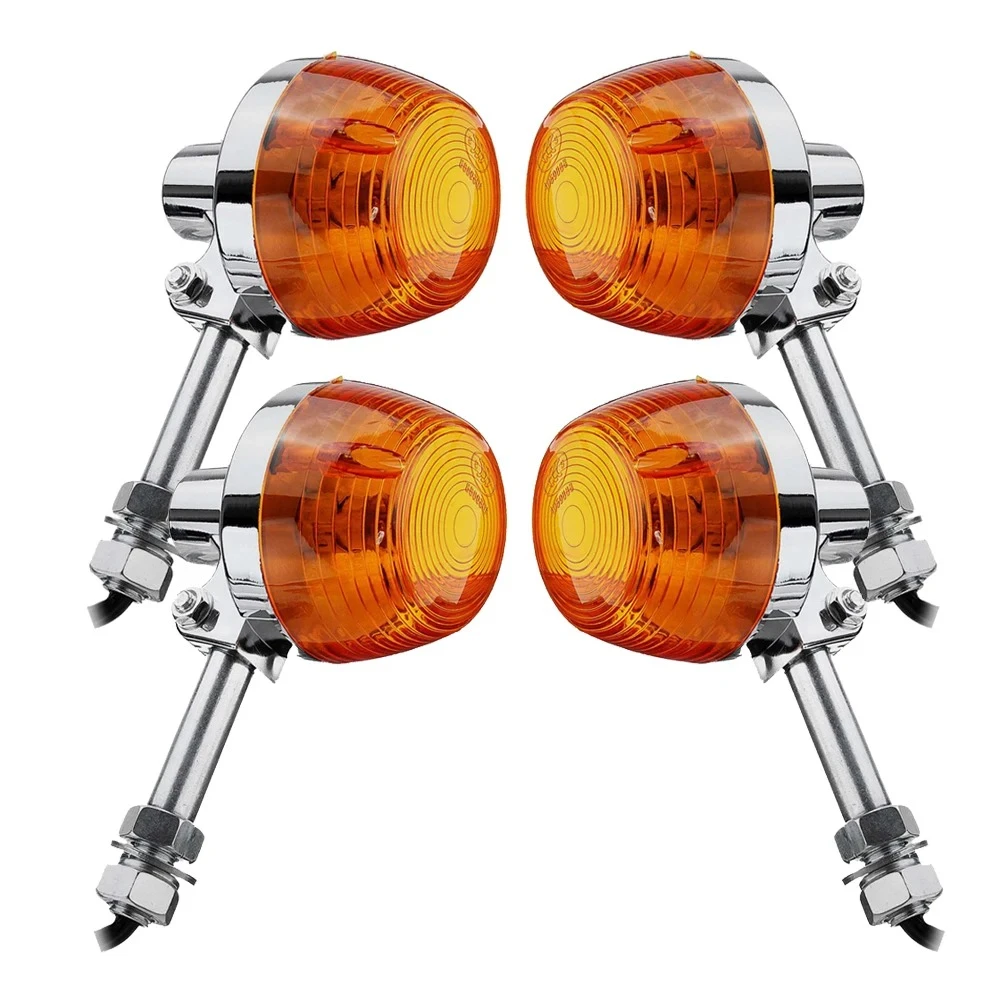 Motorcycle Modified Signal Turning Lights for Honda Yamaha Kawasaki KTM Benelli Harley QJmotor Loncin Hyosung Chromed Indicator