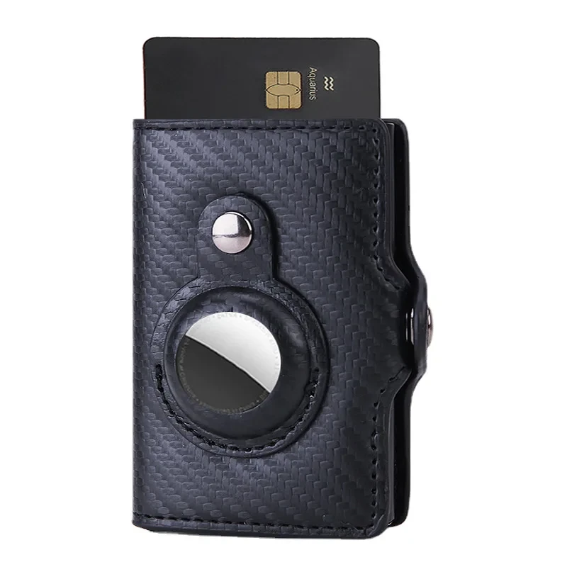 Men's Short RFID Multi-Function Card Holder Wallet US Dollar Bill Clip Compact Portable Pure Color Polyurethane Leather