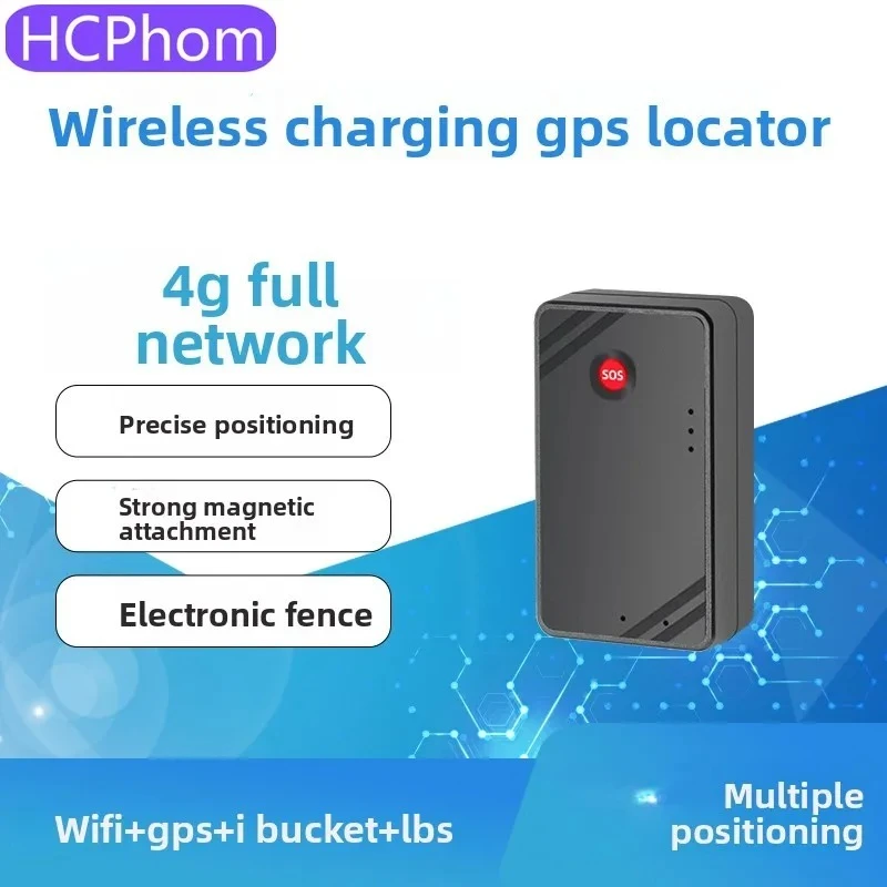 HCPhom 4G Car GPS Tracker GPS Locator 10000mAh Magnet Waterproof Car Anti-theft Remote Tracker 4G Anti-lost Gps Locator FREE APP